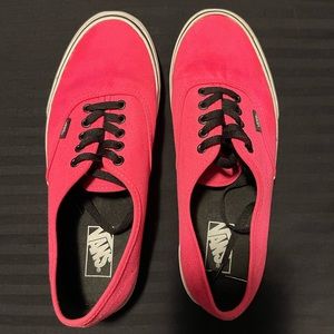 Vans size 10 hot pink
